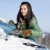 Winter · Auto · Frau · Schnee · Windschutzscheibe · Pinsel - stock foto © CandyboxPhoto