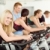 Young fitness people bike spinning with instructor stock photo © CandyboxPhoto
