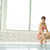 úszómedence · gyönyörű · nő · bikini · visel · ül · víz - stock fotó © CandyboxPhoto