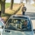 Hitch-hiking parked car girl friends offer lift stock photo © CandyboxPhoto