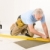 Home improvement, renovation - handyman laying ceramic tile  stock photo © CandyboxPhoto