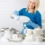 modernen · Küche · glücklich · Frau · Hausarbeit - stock foto © CandyboxPhoto