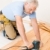 Home improvement - handyman sanding wooden floor  stock photo © CandyboxPhoto