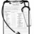 medical · înregistrări · stetoscop · formă · negru - imagine de stoc © cardmaverick2