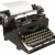 vintage · machine · à · écrire · blanche · vieux · antique · noir - photo stock © carenas1