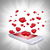 Red hearts fly out of the smartphone stock photo © cherezoff