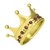 Gold crown decorated with rubies stock photo © cherezoff
