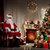 聖誕老人 · 肖像 · 坐在 · 房間 · 家 · 聖誕樹 - 商業照片 © choreograph