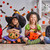 gyerekek · halloween · boldog · fivér · három · nővérek - stock fotó © choreograph