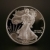 srebrny · Dolar · jeden · amerykański · orzeł · monety - zdjęcia stock © chrisbradshaw