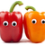 Paprika · Zeichen · weiß · Essen · orange · Gesichter - stock foto © chrisdorney