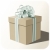 Gift box whit big ribbon stock photo © cienpies