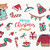 Noël · nouvelle · année · cute · vacances · cartoon · ensemble - photo stock © cienpies