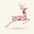 Merry Christmas jump deer illustration stock photo © cienpies