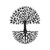negru · alb · mână · copac · ilustrare · izolat · mâini - imagine de stoc © cienpies