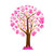 cancerul · de · san · pasă · roz · mână · copac · ajutor - imagine de stoc © cienpies