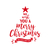 Merry christmas quote tree lettering illustration stock photo © cienpies