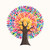 Colorful hand print tree concept for social help stock photo © cienpies