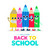 Welcome back to school cartoon pencil friends stock photo © cienpies