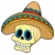 Meksika · kafatası · geniş · kenarlı · şapka · parti · dizayn · seyahat - stok fotoğraf © clairev