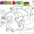Coloring book with big dragon 3 stock photo © clairev