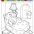 Coloring book with teddy bear 1 stock photo © clairev