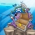 Pirate octopus with chest in sea stock photo © clairev