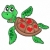 piccolo · mare · tartaruga · cuori · colore · illustrazione - foto d'archivio © clairev
