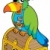 Pirate parrot sitting on chest stock photo © clairev