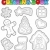 Coloring book gingerbread 1 stock photo © clairev