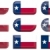 nine glass buttons of the Flag of Texas stock photo © clearviewstock