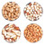 Nüsse · Platte · isoliert · weiß · Gruppe · gelb - stock foto © Coffeechocolates