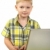 少年 · ブロンド · 従事 · コンピュータ · インターネット · 学校 - ストックフォト © cookelma