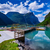 göl · güzel · doğa · Norveç · doğal · manzara - stok fotoğraf © cookelma