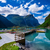 göl · güzel · doğa · Norveç · doğal · manzara - stok fotoğraf © cookelma