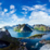 szigetvilág · panoráma · Norvégia · díszlet · drámai · hegyek - stock fotó © cookelma