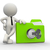 Ordner · 3D-Menschen · Mann · Person · Schlüssel · Business - stock foto © coramax