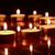 kaarsen · donkere · ingesteld · verlichting · rij · vlam - stockfoto © cosma