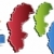 3D Sweden Country Map stock photo © cteconsulting