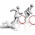Triathlon · 3D · Symbol · dreidimensionale · Sport · läuft - stock foto © daboost