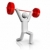Gewichtheben · 3D · Symbol · dreidimensionale · Sport · Welt - stock foto © daboost