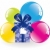 vector · colorido · globos · caja · de · regalo · corazón - foto stock © Dahlia