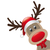 reindeer red nose santa claus hat stock photo © dariusl