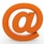 3D · e-mail · simbol · portocaliu · izolat · alb - imagine de stoc © dariusl