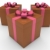 3D · ギフトボックス · お祝い · ブラウン · ピンク · クリスマス - ストックフォト © dariusl