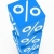 blau · Verkauf · Würfel · Turm · viele · Prozent - stock foto © dariusl