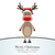 reindeer red nose santa claus hat stock photo © dariusl