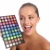 Excited girl cosmetics eyeshadow colour palette stock photo © darrinhenry