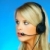 call · center · agent · młodych · pretty · woman · telefonu - zdjęcia stock © dash