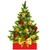 vector · Rood · vak · kerstboom · geïsoleerd · witte - stockfoto © dashadima